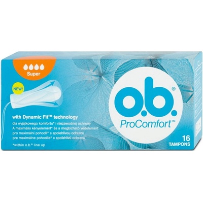 o.b. Tampóny ProComfort Night Super Plus 16 ks