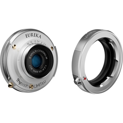 DZO Optics Thypoch Full-frame Photography Lens Eureka 28mm f/2.8 ASPH. Leica M mount+M-X adapter（silver）Pearl