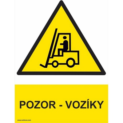 Walteco Pozor - vozíky 210x297mm, formát A4, plastová tabulka , 20039