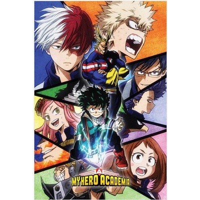Plagát, Obraz - My Hero Academia - Characters Mosaic, 61 × 91.5 cm