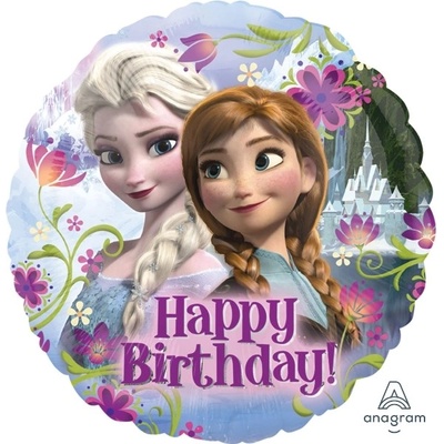 Foliový balonek Frozen Ledové království Happy Birthday 43 cm
