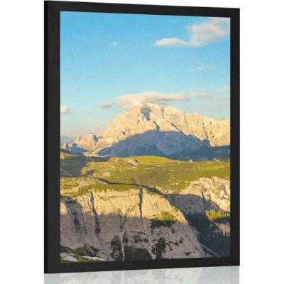 Plakát nádherný výhled z hor - 20x30 black