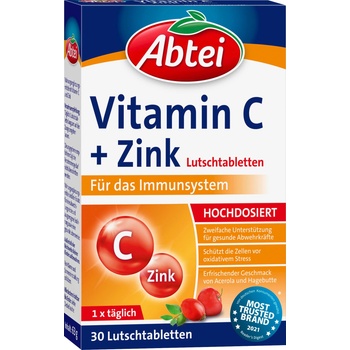 Abtei Vitamin C + Zinc - 30 таблетки за смучене