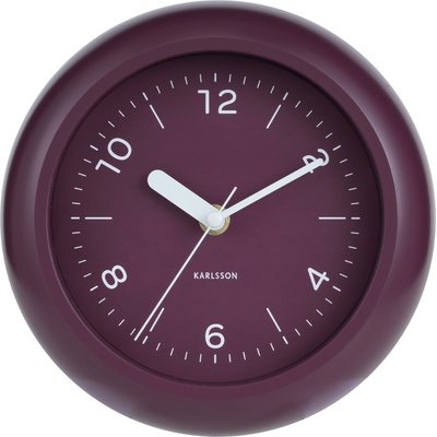 Karlsson Стенен часовник Slope, тъмнолилав (KA6047PU)