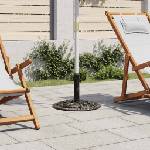 vidaXL Основа за чадър, бронз, 12 кг, 48 см, чугун (47861)