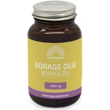 Image 1 of Mattisson Healthstyle Borage Oil 1000 mg | with vitamin E & GLA [60 Гел капсули]