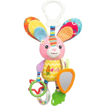 Sensillo Играчка за количка Sensillo - Зайче, цветна (SILLOZ-0500)