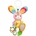 Sensillo Играчка за количка Sensillo - Зайче, цветна (SILLOZ-0500)