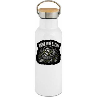 123TRIKO termoska Košík plný štěstí, houbařský potisk 500 ml