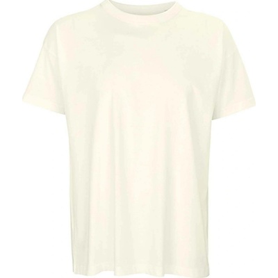 Unisex tričko Boxy Oversized Krémová
