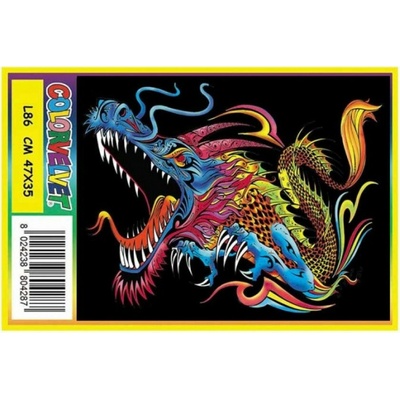 Colorvelvet Sametový obrázek Drak 47x35cm COLORVELVET - RC_303861