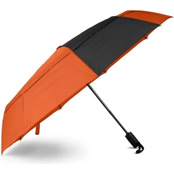 Roka london Чадър Roka london Waterloo Recycled Nylon umbrella - Orange (Burnt Orange / Black)