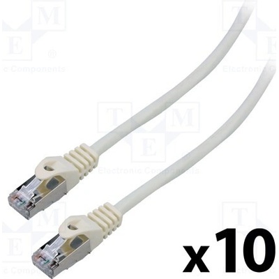Lanberg PCF6-20CC-0300-W Patch F/UTP Cat 6 RJ45 vidlice z obou stran lanko CCA