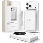 Tech-Protect PB40 LIFEMAG MagSafe външна батерия 10000 mAh 25 W Qi2.2 бяла/сребриста (5906302339372)