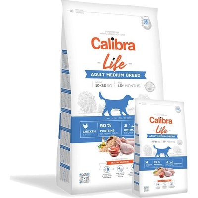 Calibra Dog Life Adult Medium Breed Chicken 14, 5 кг