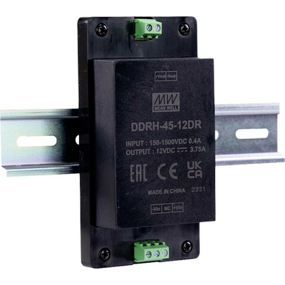 MEAN WELL DDRH-45-15DR DC/DC měnič napětí na DIN lištu 15 V/DC Počet výstupů:1 x Obsah 1 ks