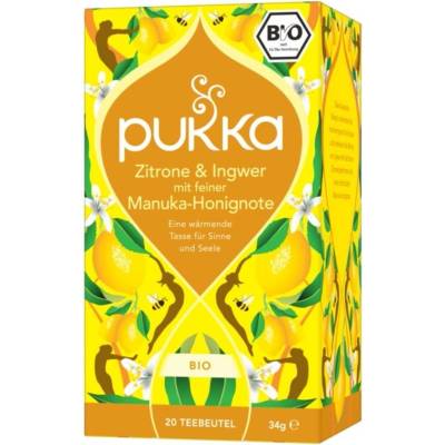 Pukka Lemon, Ginger & Manuka Honey Organic Herbal Tea 20 čajových sáčků