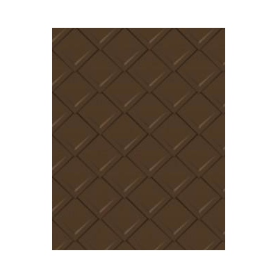Prefa Falcovaná šablona 290 x 290 Základní šablona Stucco P.10 Tmavě hnědá