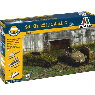 Italeri Fast Assembly military 7516 Sd.Kfz.Ausf.C 33-7516251:1 1:72