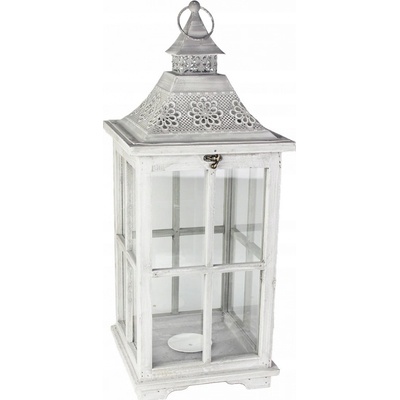 Dřevěná lucerna D2673/ Střední – Zboží Dáma