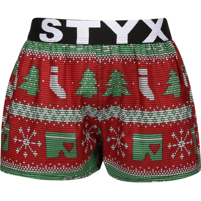 Styx detské trenky art športová guma Vianoce pletené (BJ1658)