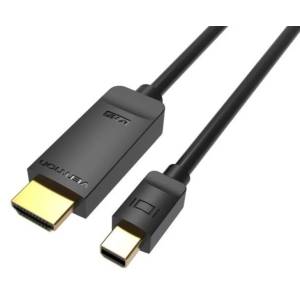 Vention mini Displayport 4K - HDMI, (черен), 3 м, кабел