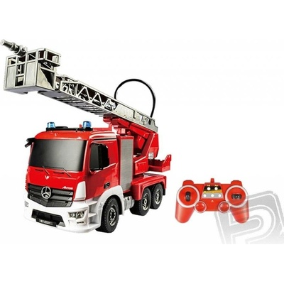 Double Eagle RC Hasičské auto Mercedes-Benz Antos 1:20 RTR, 2.4GHz – funkční stříkačka a žebřík