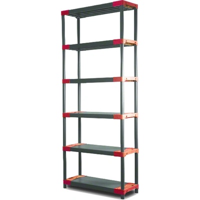 Wamar Sosenka Regál jupiter-6 222x80 x 46 červená