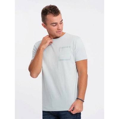 Ombre Clothing pánske tričko s krátkym rukávom Themphie svetlo šedé