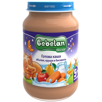 Bebelan млечна каша ябълки круши и бисквити - 190 г