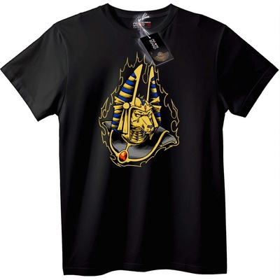 NOONEBRAND Тениска Анубис Египетски Бог - 3XL, Black