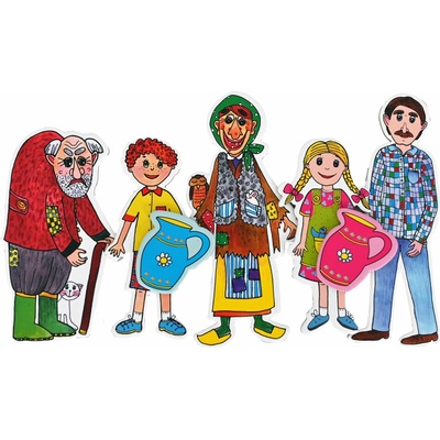 Marionetino bábky Janko a Marienka 5 ks