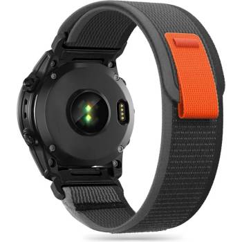 Tech-Protect Текстилна каишка за Garmin Fenix 3 / 3hr / 5x / 5x Plus / 6x / 6x Pro / 7x от Tech-Protect Nylon - Черен / Оранжев (9319456606805)