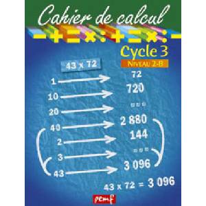 Cahier de calcul cycle 3 niveau 2b | Frein (2008)