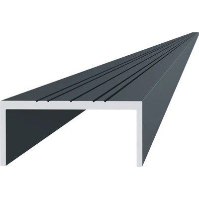 Hliníkový U profil 50x22x6000 mm, s povrchovou úpravou, práškové lakování se strukturou RAL7016