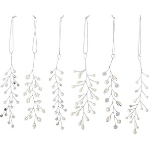 Bloomingville Пластмасови Коледни украси в комплект 6 бр. 11 cm Ikata - Bloomingville (82072911)