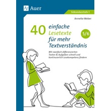 40 einfache Lesetexte für mehr Textverständnis 5-6