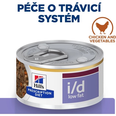 Hill's Prescription Diét I/D Low Fat Stew Mini Starostlivosť o zažívanie pre psov 156 g
