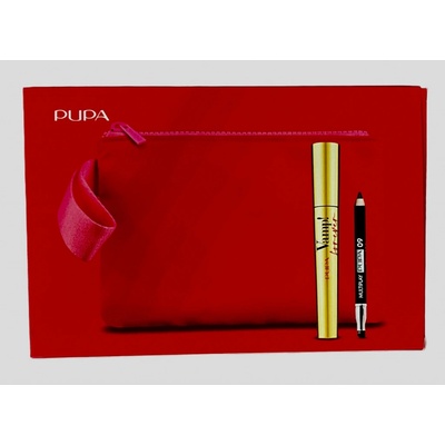 Pupa sada řasenka Mascara Vamp! Forever 9 ml + Tužka na oči pro trojí použití Multiplay 0,8g + kosmetická taštička