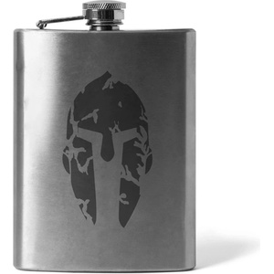 DRAGOWA Гравирана плоска бутилка Spartan 210 ml (36431)