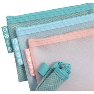 Exacompta Чантичка за организиране с цип, мрежа, A6, EXACOMPTA "Chromaline Pastel", смесени цветове 37120E (37120E)