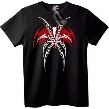 NOONEBRAND Тениска готик паяк дизайн - S, Black