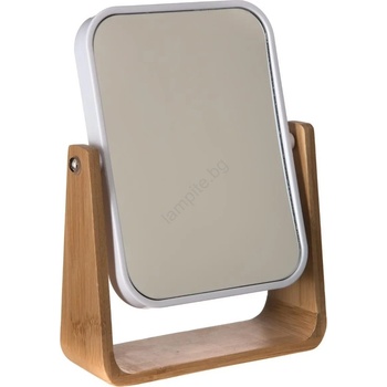 5five - Козметично огледало NATUREO 21, 8x16 cm бамбук/бяло (P7067)