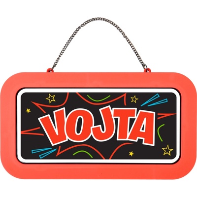 Neonová cedulka se jménem - Vojta