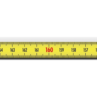 Richter SK825SA Nalepovací metr ocelový žlutá 3m s nulou vpravo