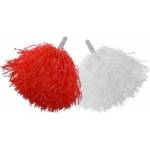 Arpex Fan pom-poms (white + red)