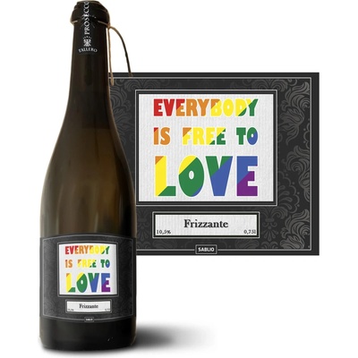Sablio Everybody is free to love Prosecco biele suché šumivé víno 10,5 % 0,75 l (holá fľaša)