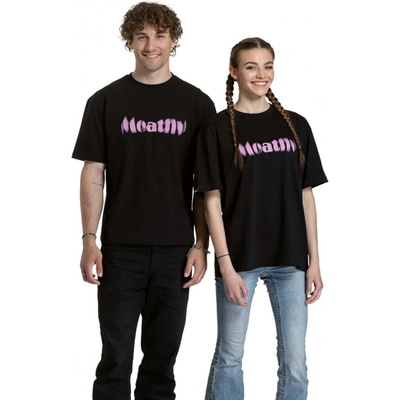 Meatfly unisex tričko Domes Black Blured