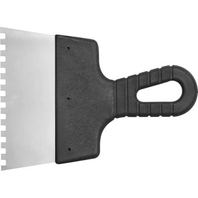 PADU Špachtľa 150 mm z nehrdzavejúcej ocele, zuby 6 x 6 mm