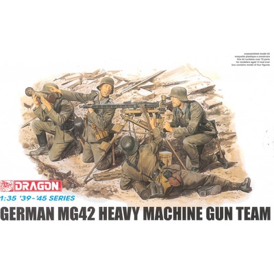 DRAGON Model Kit figúrky 6064 GERMAN MG42 HEAVY MACHINE GUN TEAM 1:35